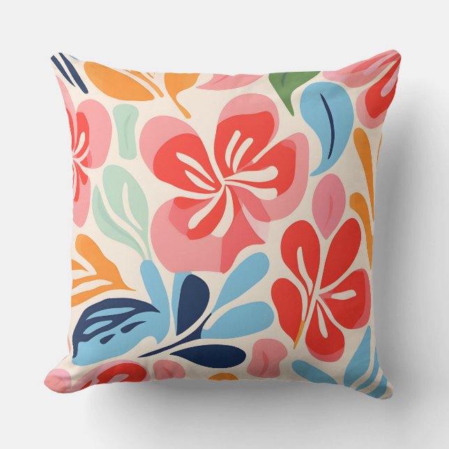 Matisse inspirerad blommigt kudde (Framsida)