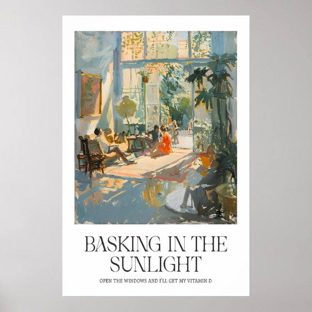 Matisse Inspirerat Solrumsutskrift Varm Inomhussce Poster (Framsidan)