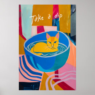 Matisse Katt Konsttryck Abstrakt Kattmålning Poster