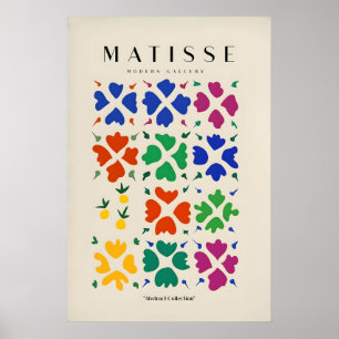 Matisse konsttryck - Abstrakt blommig gridaffisch Poster
