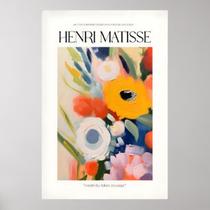 Matisse konsttryck - Abstrakt blommor Poster