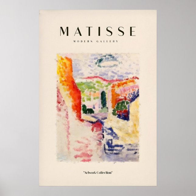 Matisse konsttryck - Abstrakt Fauvistisk affisch (Framsidan)