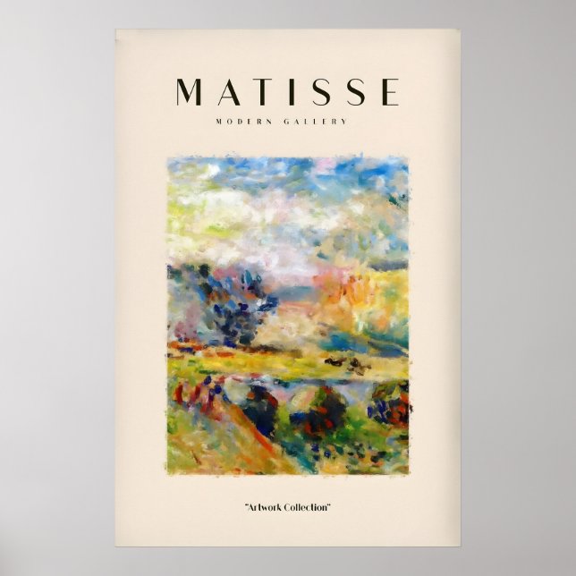 Matisse konsttryck - Abstrakt landskapsmålning Poster (Framsidan)