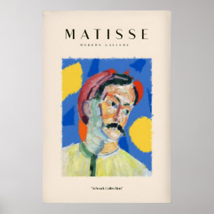 Matisse konsttryck - Abstrakt manlig porträttaffis Poster
