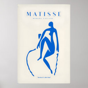 Matisse konsttryck - Blå sittande figur affisch