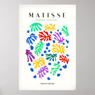 Matisse konsttryck - Färgglad abstrakt spridd Poster