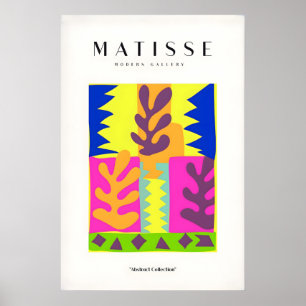 Matisse konsttryck - Färgglada abstrakta blad Poster