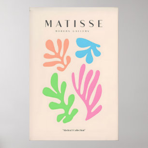 Matisse konsttryck - Färgglada abstrakta utklipp Poster