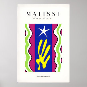 Matisse konsttryck - Jazz Abstrakt Stjärna Handvåg Poster