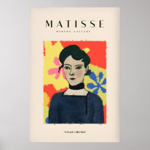 Matisse konsttryck - Kvinna Porträtt Abstrakt Poster