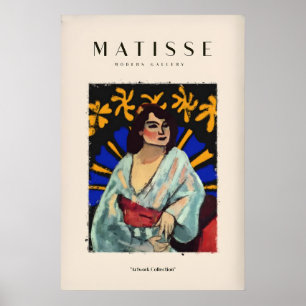 Matisse konsttryck - Kvinna Robe Abstrakt Färgat Poster