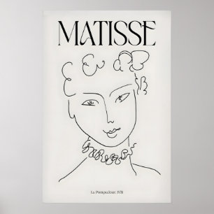 Matisse konsttryck La Pompadour951 Minimalistisk l Poster