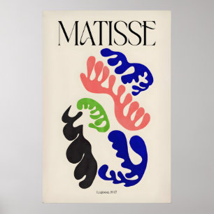 Matisse konsttryck Lagun947 Abstrakt Organisk Poster