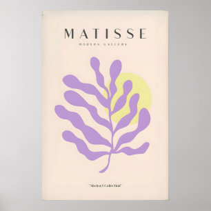Matisse konsttryck - Lila botanisk abstrakt Poster
