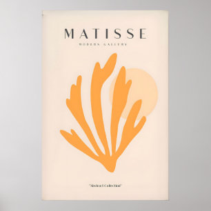 Matisse konsttryck - Orange sjöalger Abstrakt kons Poster
