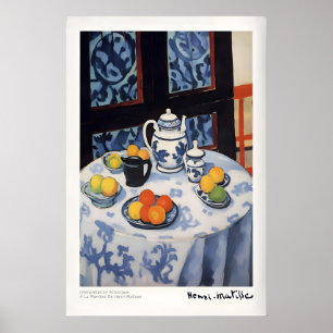 Matisse konsttryck - Stilleben Blå bordsduk Poster