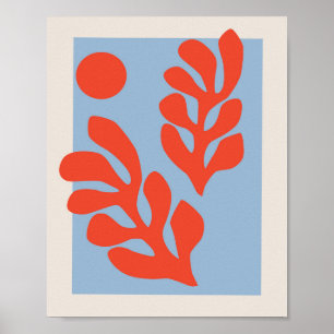 Matisse Löv Blue & Red Poster