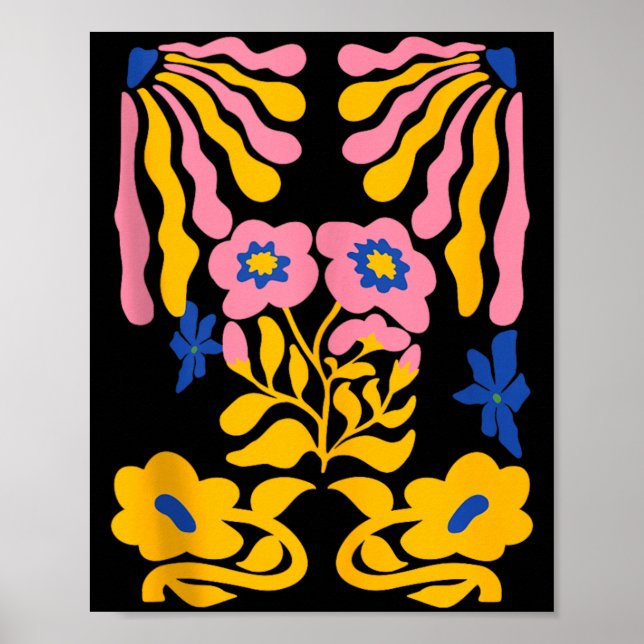 Matisse-målning Blomma Estetisk Konst Jordnära Poster (Framsidan)