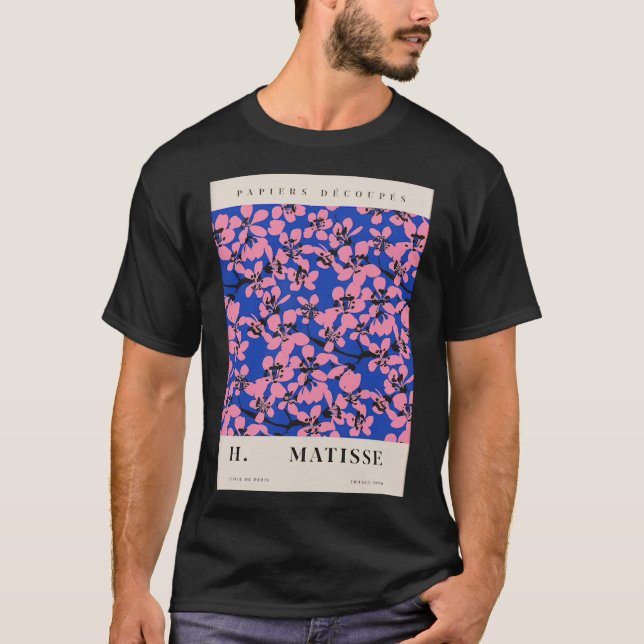 Matisse Papiers Decoupes Rosa Flower Classic T-Shi T Shirt (Framsida)