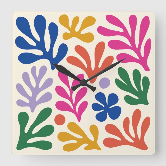Matisse Papiers Decoupes Utklipp Fyrkantig Klocka (Framsida)