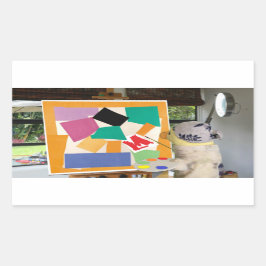 Matisse Snigel i olja av Danny Anka Rektangulärt Klistermärke