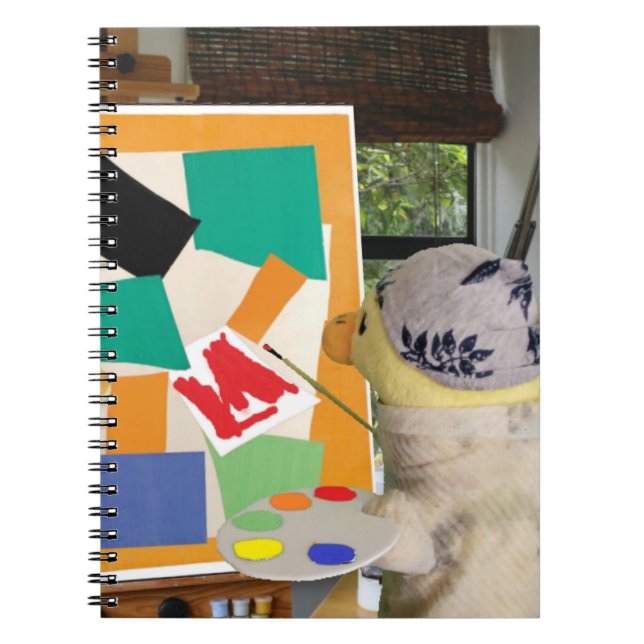 Matisse Snigel in oil by Danny Anka Notebook Anteckningsbok (Framsidan)