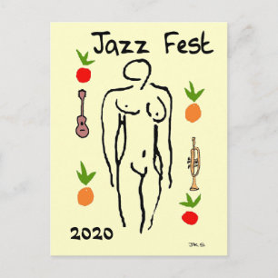 Matisse Stil, Jazz Fest, 2020, redigeringsdatum Vykort