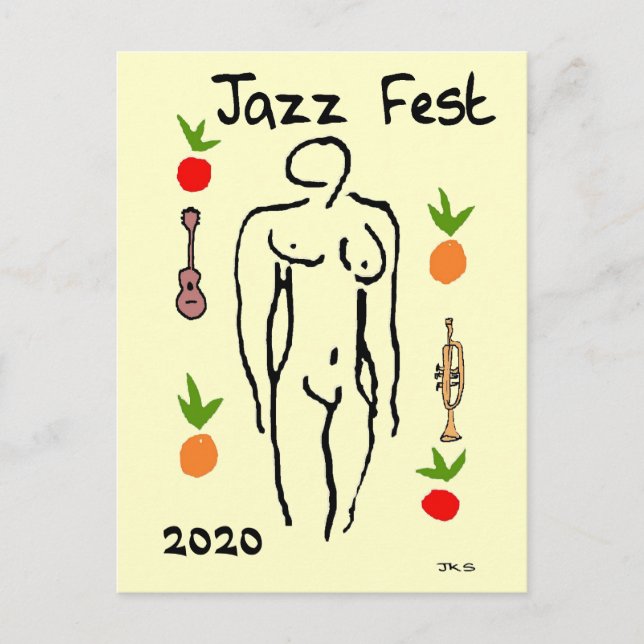 Matisse Stil, Jazz Fest, 2020, redigeringsdatum Vykort (Framsida)