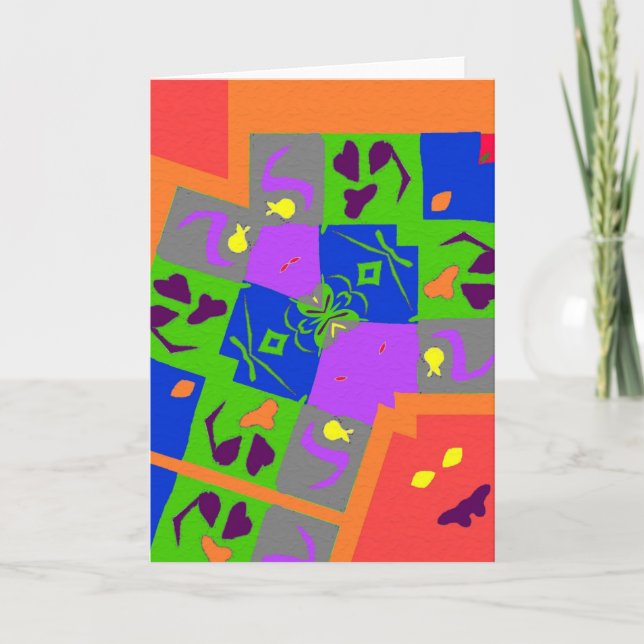 Matisse Stil Shapes Kort (Framsida)
