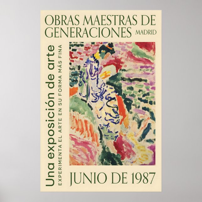Matisse Style Exhibition Poster Retro Wall Art (Framsidan)
