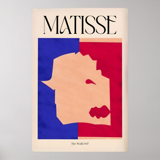 Matisse Vargen947 Papiers Découpés Affischtryck Poster (Framsidan)