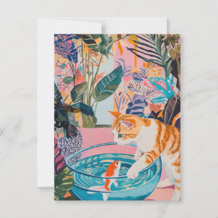 Matisse Vintage Katt Postkort Vykort