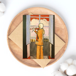 Matisse, Violinist vid Window Fine Art Postcard Vykort