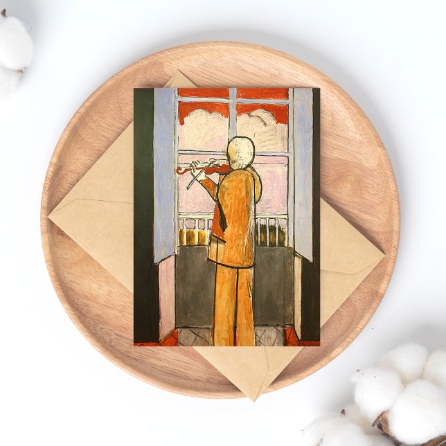 Matisse, Violinist vid Window Fine Art Postcard Vykort (Skapare uppladdad)