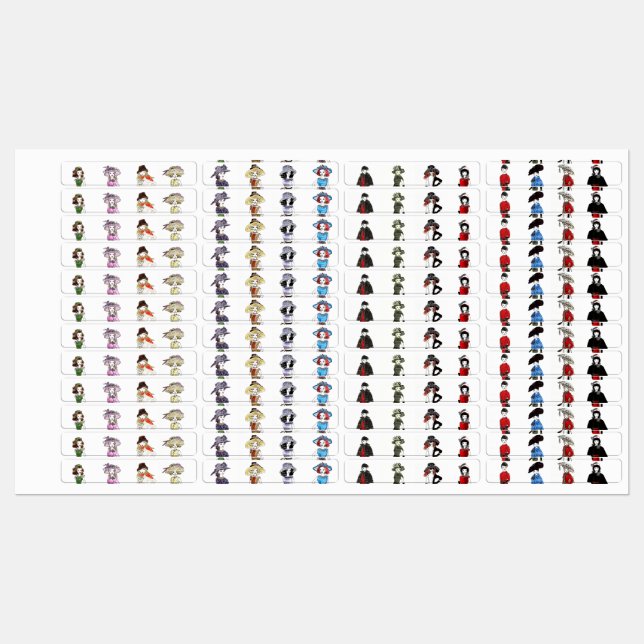 MatisseFashion Watercolor Järn på etikett (Ark)