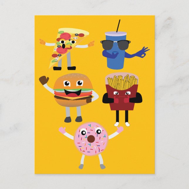 Matkaraktärer Vykort (Framsida)