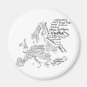 Matkarta av Europa Magnet