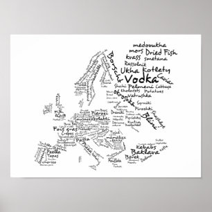 Matkarta av (SMÅ) Europa, Poster