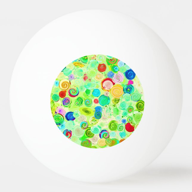Matkasse för spiral, färglöst, mönster pingisboll (Framsidan)