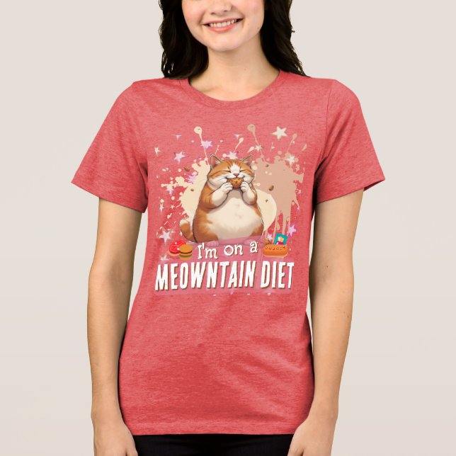 Matkattespel "Jag är på kattbergskkost" T Shirt (Framsida)