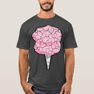 Matkokning Foodie Cotton Candy Distress T Shirt