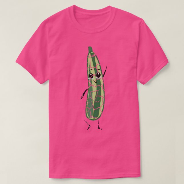 Matkokning Foodie Cucumber Distress T Shirt (Design framsida)