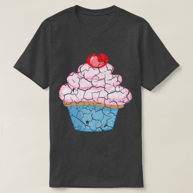 Matkokning Foodie Cupcoa DistressT-Shirt T Shirt (Design framsida)