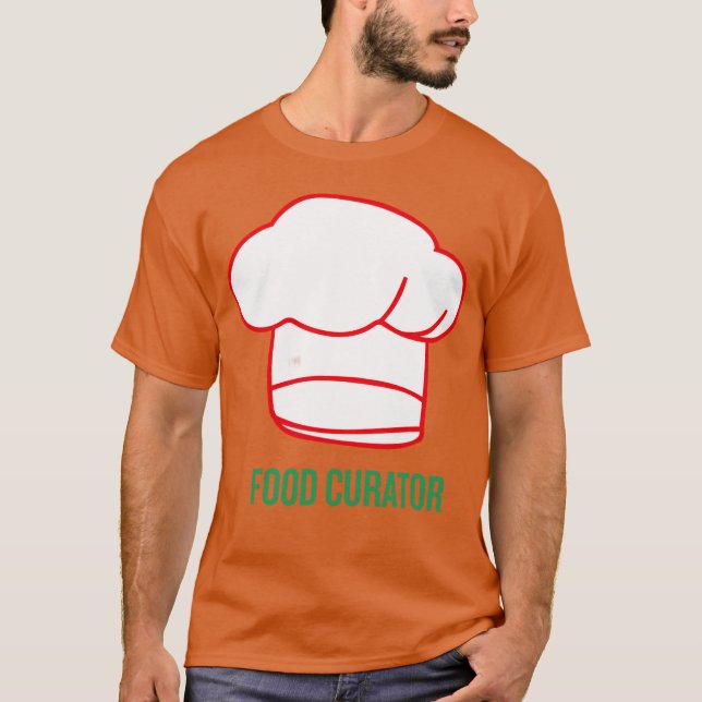 Matkurator Chef Emblem familj T Shirt (Framsida)
