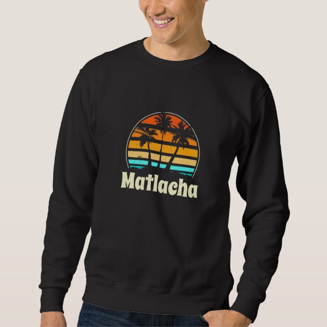 Matlacha Florida Beach Fl Beach Bum Lång Ärmad Tröja (Framsida)