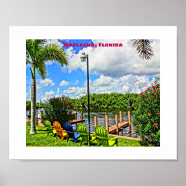 Matlacha Gräs ön Florida Printable Art Poster
