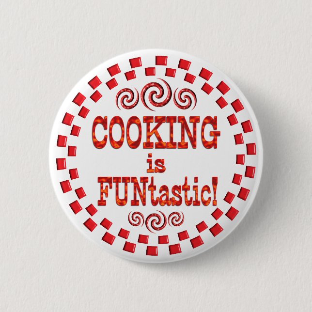 Matlagning är FUNtastic Knapp (Framsida)