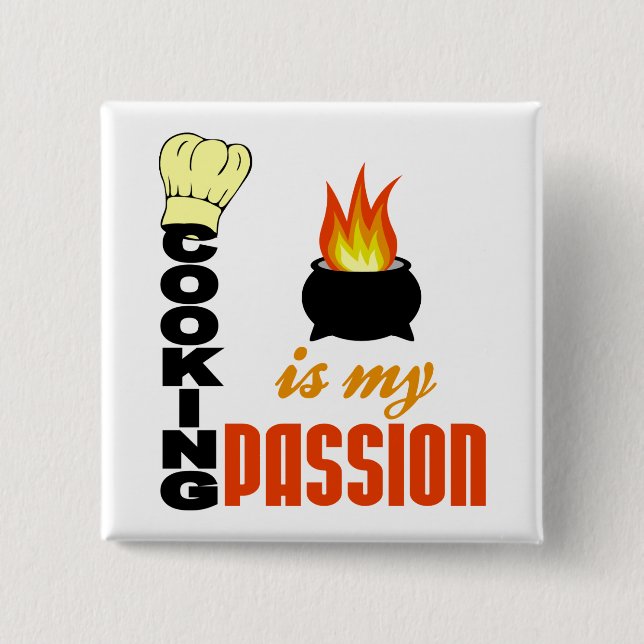 Matlagning är min passionsknapp knapp (Framsida)