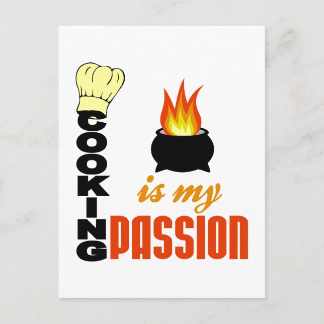 Matlagning är mitt vykort för passion (Framsida)