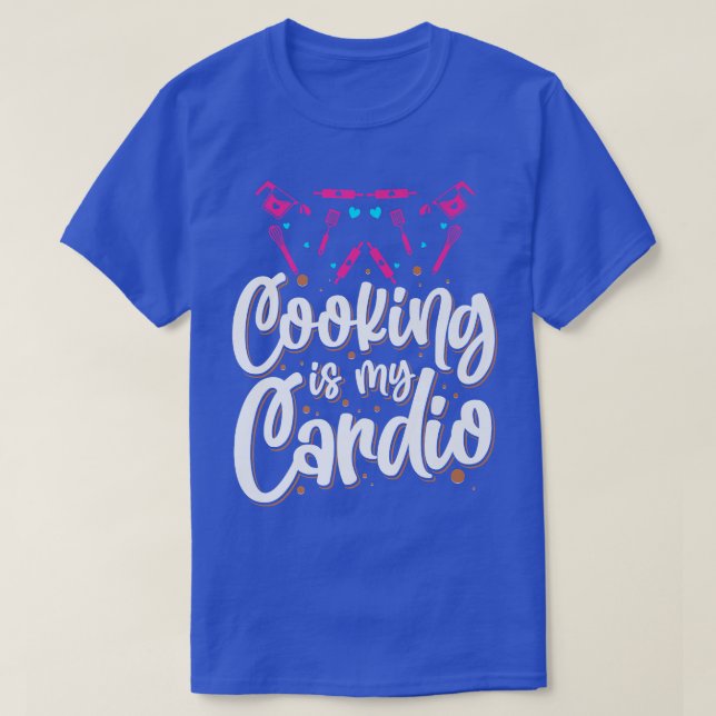 matlagning av matkonst kock kock knivar mat t shirt (Design framsida)